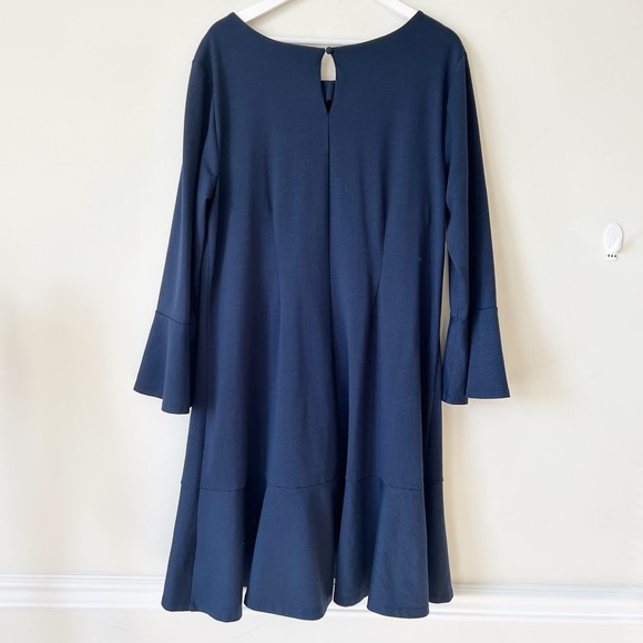 EC Lane Bryant Fit & Flare Bell Sleeve Midi Dress - Picture 3 of 14
